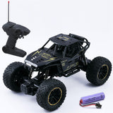 Rc Monster Truck Remote Control Car for Kids Rock Crawler 5 Function 1:18 Rc Car Toys for Boys 2Wd Offroad High Speed Remote Car Toys for Kids 5 Years 12 - Black