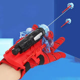 Spider Web Shooters Toys Hero Launcher Wrist Toy Set Best Kids Toy, Spider Web Shooters with Real Gadget,Birthday Gift for Kids, Sticky Wall Soft Bomb Funny Children's Educational Toys (1, Red)