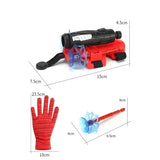 Spider Web Shooters Toys Hero Launcher Wrist Toy Set Best Kids Toy, Spider Web Shooters with Real Gadget,Birthday Gift for Kids, Sticky Wall Soft Bomb Funny Children's Educational Toys (1, Red)