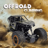 Rc Monster Truck Remote Control Car for Kids Rock Crawler 5 Function 1:18 Rc Car Toys for Boys 2Wd Offroad High Speed Remote Car Toys for Kids 5 Years 12 - Black