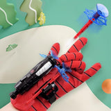 Spider Web Shooters Toys Hero Launcher Wrist Toy Set Best Kids Toy, Spider Web Shooters with Real Gadget,Birthday Gift for Kids, Sticky Wall Soft Bomb Funny Children's Educational Toys (1, Red)