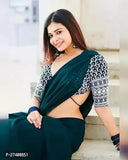 Elegant Georgette Embellished Women Saree with Blouse piece