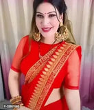 Stylish Art Silk Saree with Blouse piece For Women