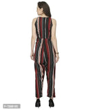 Sayesha Stripes Crepe Jumpsuit