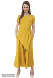 Milkyway Women's Solid Poly Crepe Stylish Jumpsuit