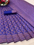 Stylish Art Silk Saree Jacquard Weaving Zari Saree For Women
