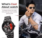 Alloy wheels watch for men