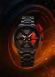Alloy wheels watch for men